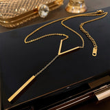 V-shaped Clavicle Necklace