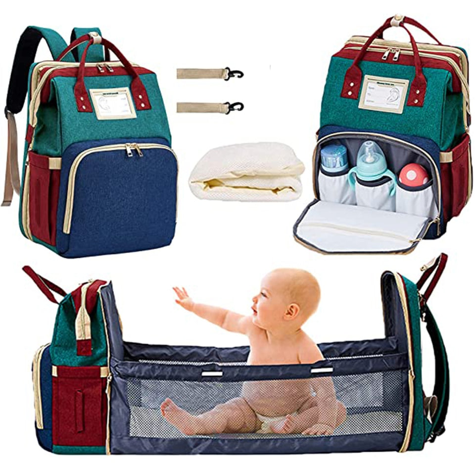 Large Capacity Diaper Bag with Changing Station
